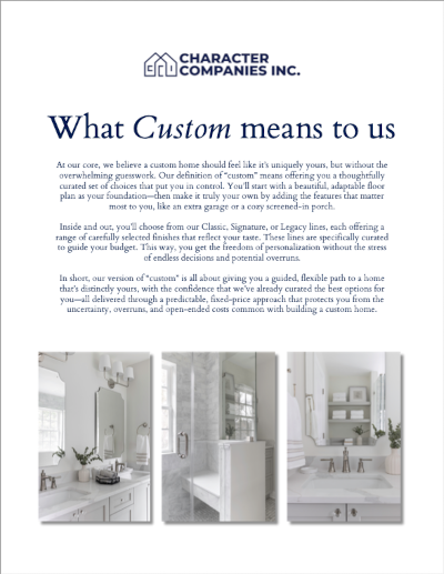 Character Customer Cover Image400 - Understanding the Difference: Custom Spec Homes vs Custom Homes