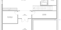 Lower level floor plan, 2715 S Hayes St Arlington VA