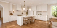 Kitchen with island and breakfast area at 2715 S Hayes St, Arlington VA
